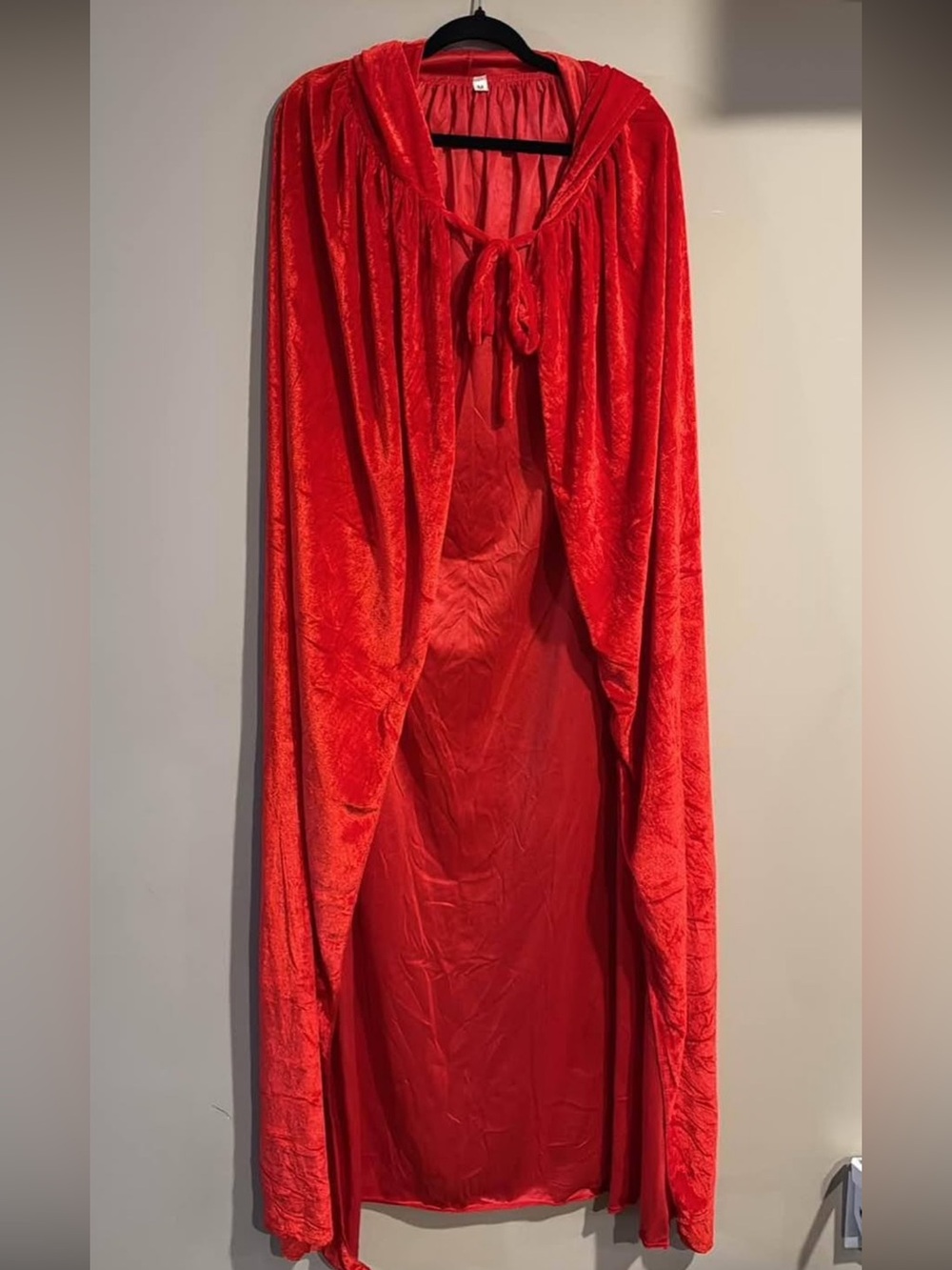 Velvet Hooded Halloween Cape